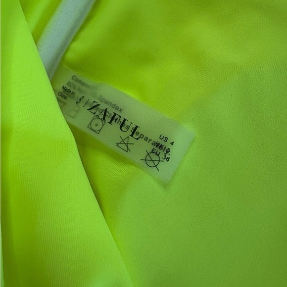 Zaful Neon Yellow Bikini Set - Picture 2 of 4